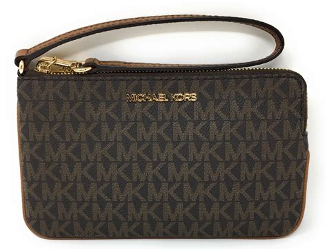 michael kors jet set travel large top zip wristlet|leather continental wristlet Michael Kors.